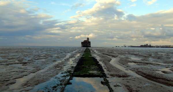 Evening over causeway towards Tower Evening over causeway towards Tower